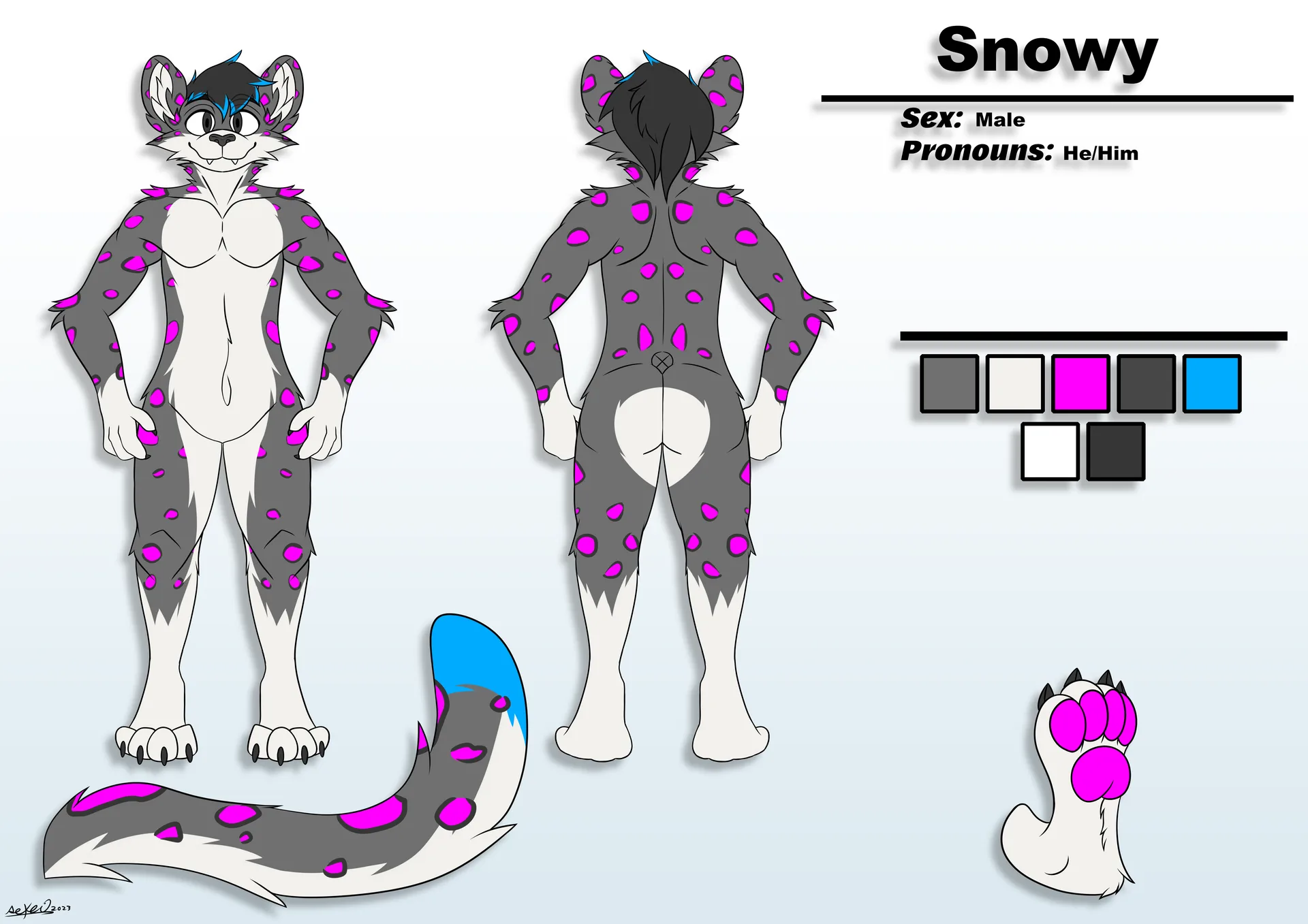 SnowyHitch Detailed Reference Sheet